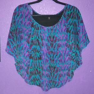 Express butterfly sleeve top XS